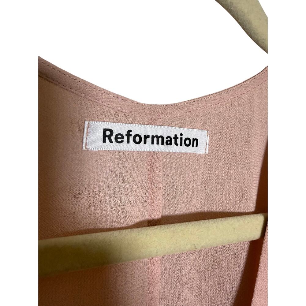 Reformation Winslow Blush Wrap Front Maxi Dress - Picture 5 of 10